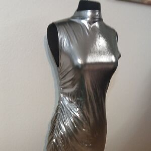 Metallic Midi Dress